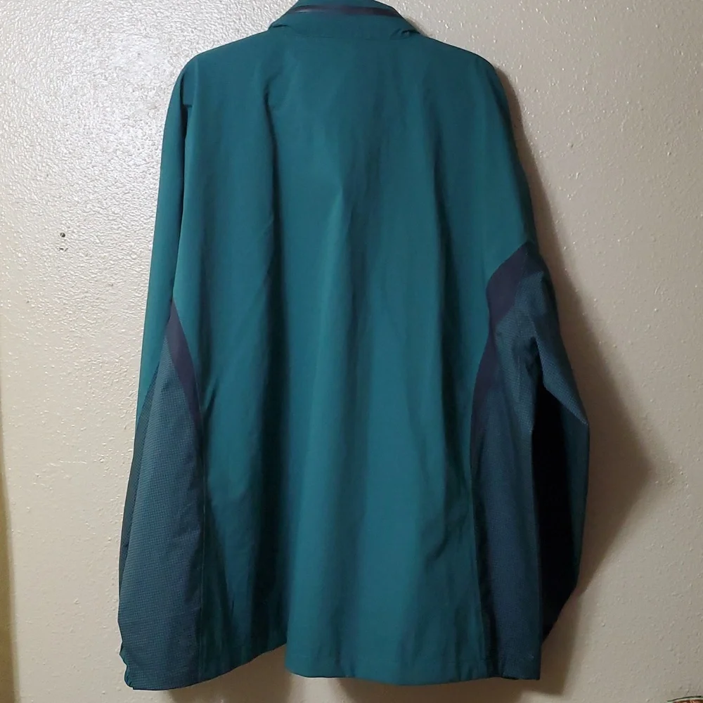 Masters FootJoy Size 4X Zip Up Rain Jacket With Hood NEW Golf Green Black - Picture 11 of 15